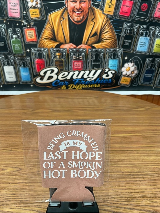 Other - Novelty Can Cooler Koozie - 'Being Cremated' Pink